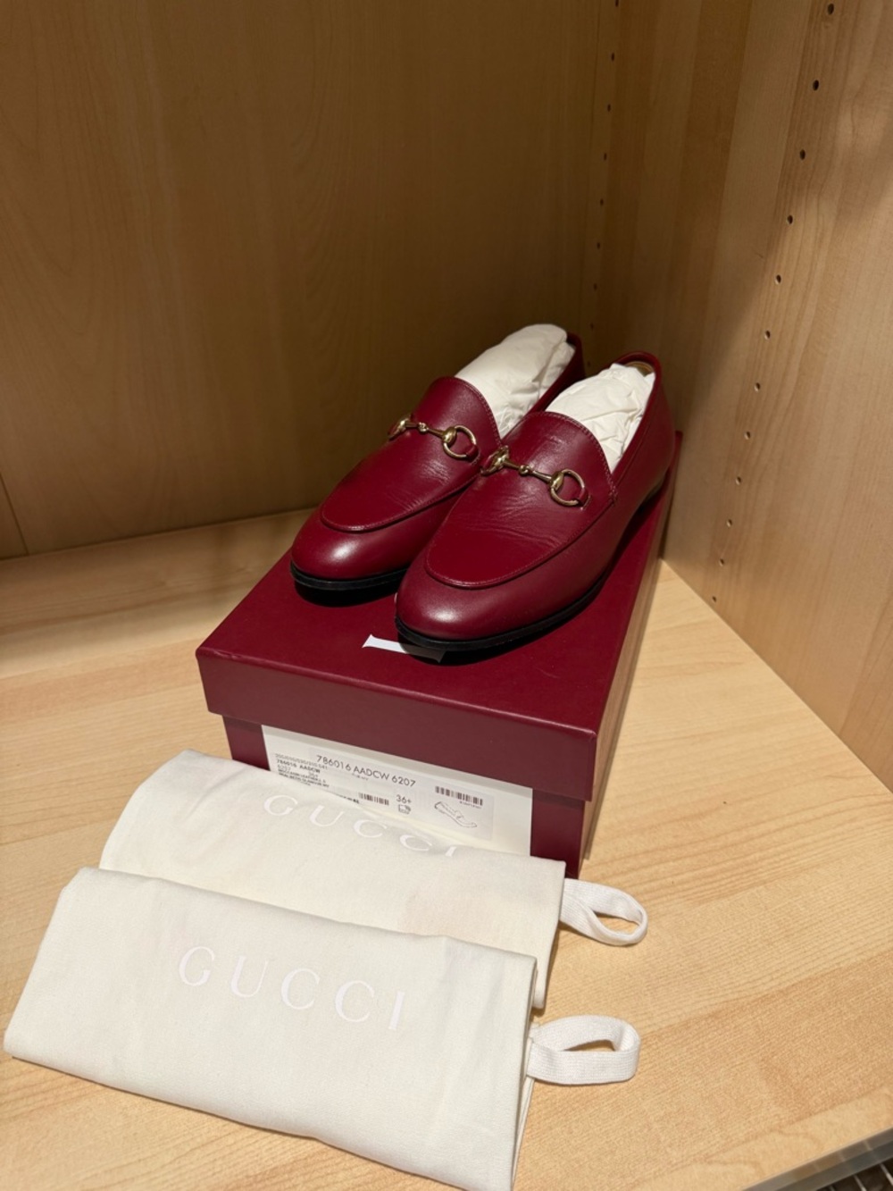 Gucci Jordaan Loafer in Rosso (Red)